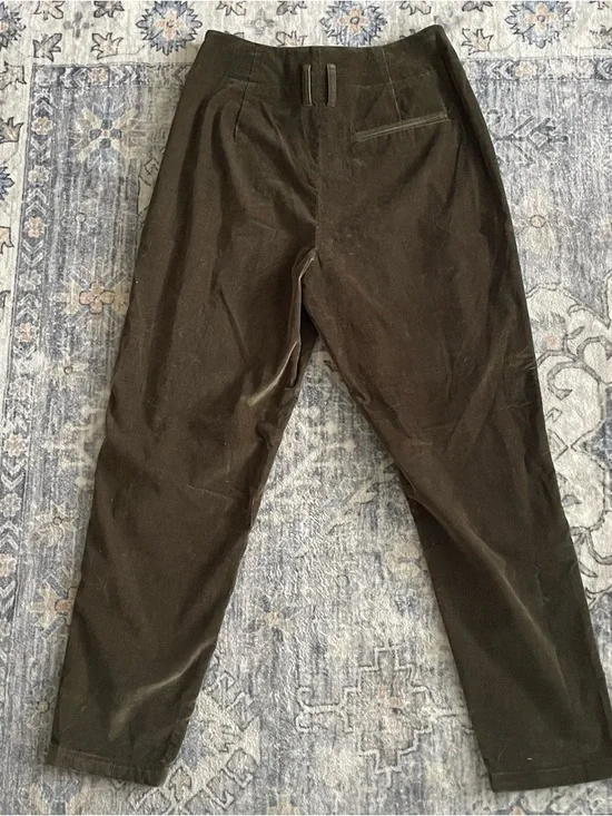 Doen Nelda Corduroy Pant Dark Green Olive Sz 4-6 Womens - Picture 11 of 16